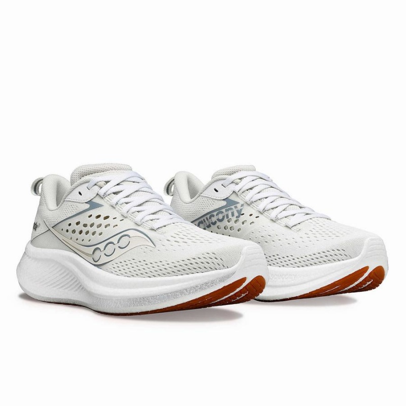 Women's Saucony Ride 17 Running Shoes White | UAE S83592-H36