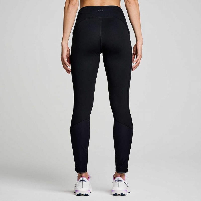 Women's Saucony Runshield Tight Black | UAE S08291-D62