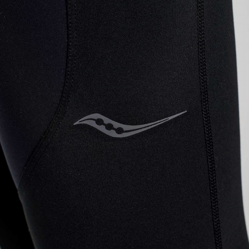 Women's Saucony Runshield Tight Black | UAE S08291-D62