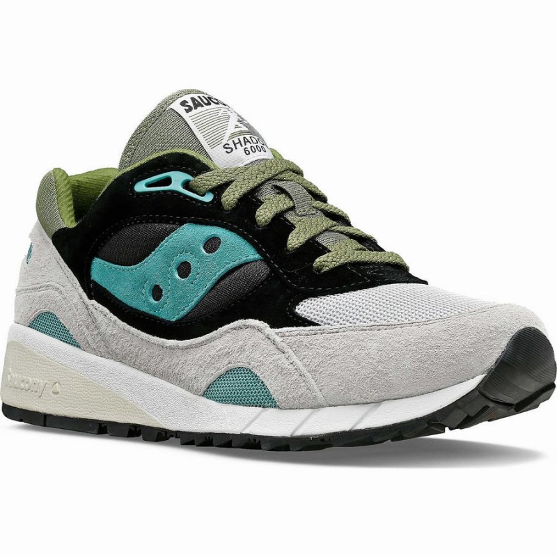 Women's Saucony Shadow 6000 Sneakers Grey / Green / Black | UAE S76850-R26