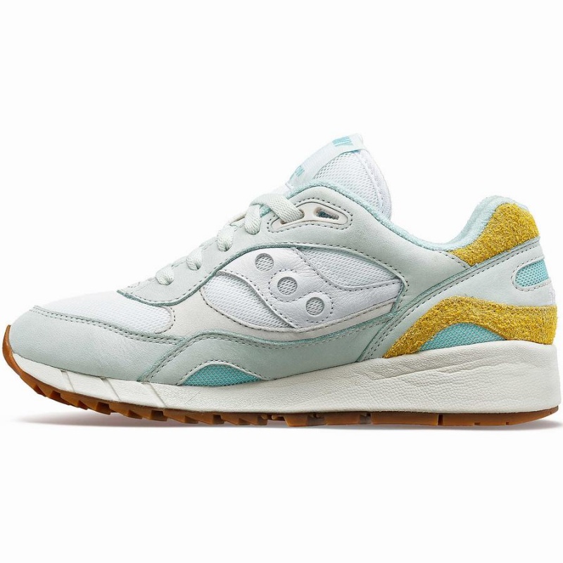 Women's Saucony Shadow 6000 Unplugged Sneakers Turquoise / Yellow | UAE S59174-R68