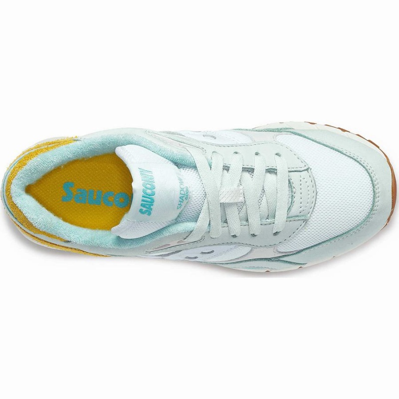 Women's Saucony Shadow 6000 Unplugged Sneakers Turquoise / Yellow | UAE S59174-R68