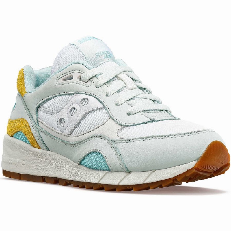 Women's Saucony Shadow 6000 Unplugged Sneakers Turquoise / Yellow | UAE S59174-R68