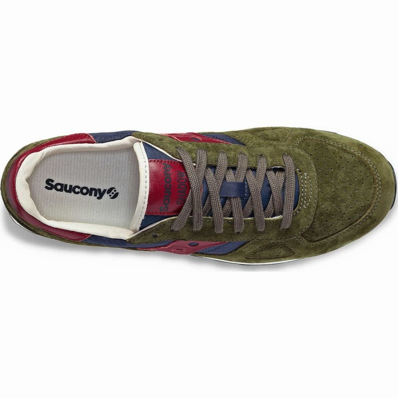 Women's Saucony Shadow Original Premium Sneakers Olive / Navy | UAE S50897-Z62