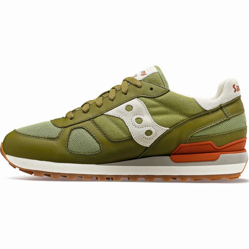 Women's Saucony Shadow Original Sneakers Olive / White | UAE S54786-D45