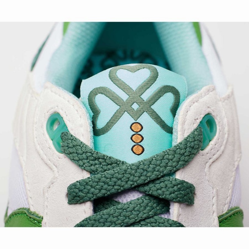 Women's Saucony Shamrock Shadow 5000 Sneakers White / Green | UAE S50463-X06