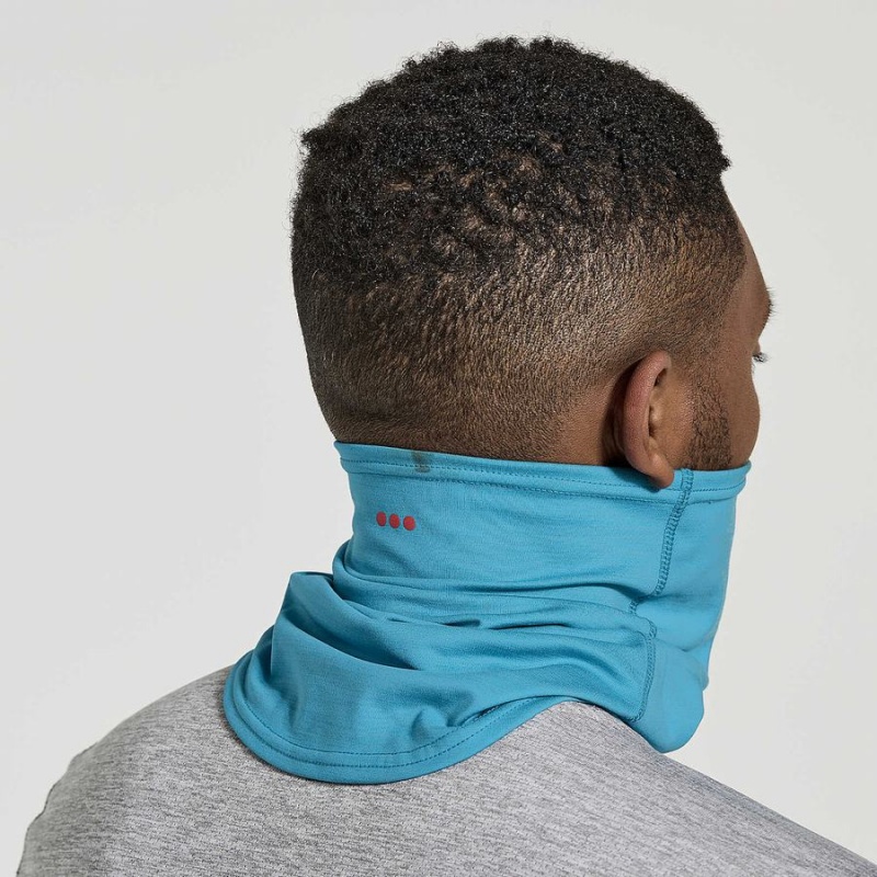 Women's Saucony Solstice Gaiter Neck Warmer Turquoise | UAE S70245-E46