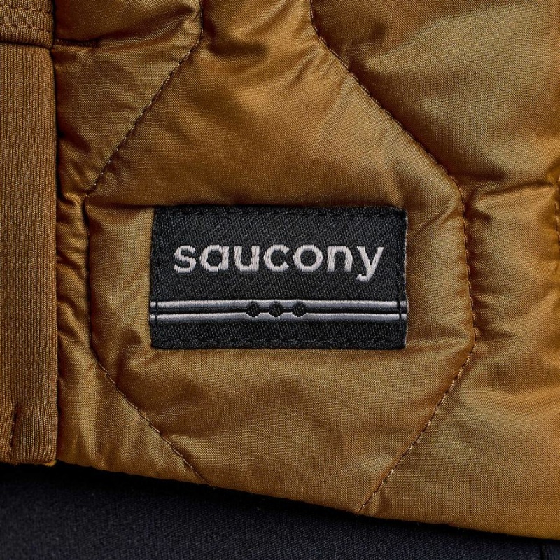 Women's Saucony Solstice Oysterpuff Jackets Brown | UAE S91502-G40