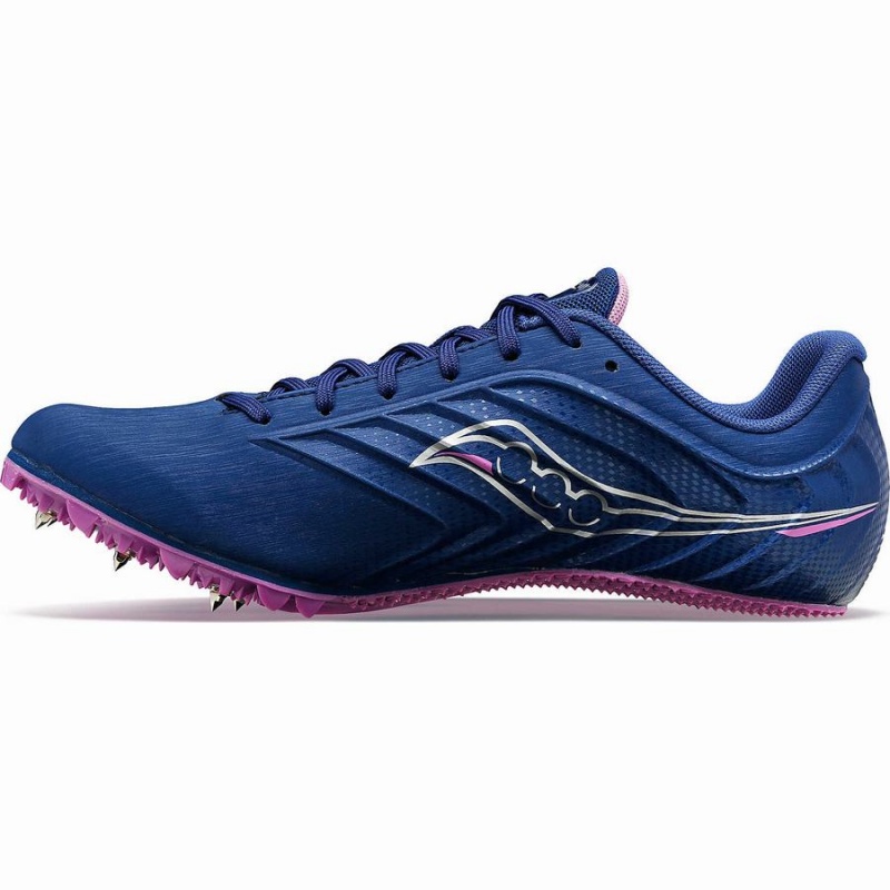 Women's Saucony Spitfire 5 Track Spikes Indigo / Purple | UAE S06179-J12