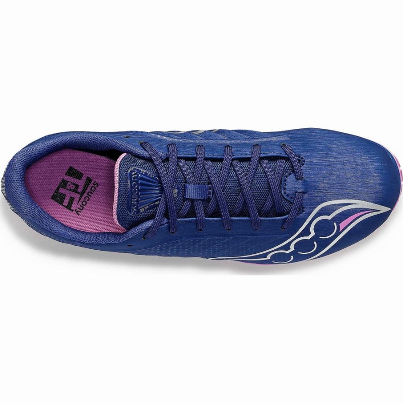 Women's Saucony Spitfire 5 Track Spikes Indigo / Purple | UAE S06179-J12