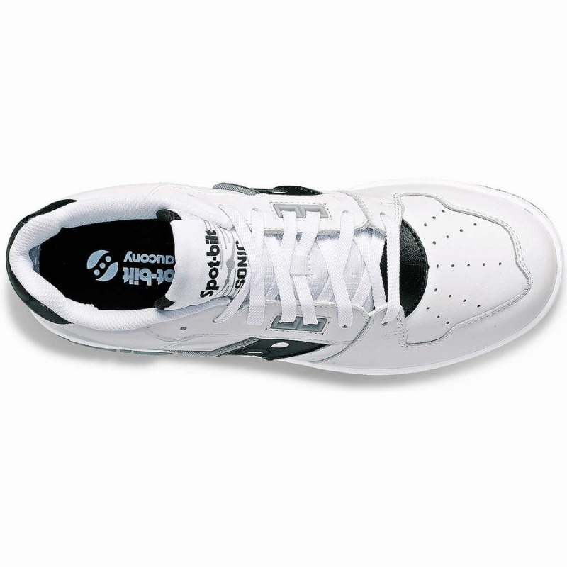 Women's Saucony Spot-Bilt™ Sonic Low Sneakers White / Black | UAE S08456-W41