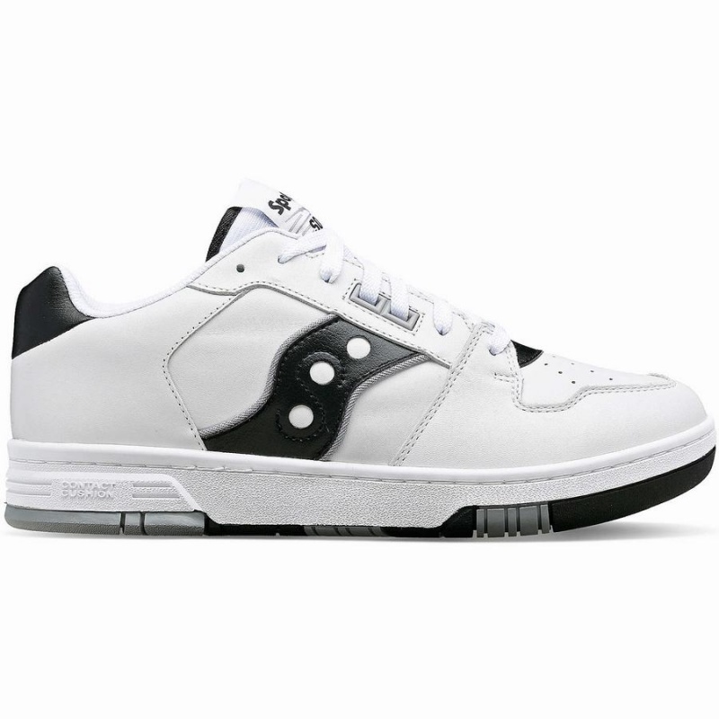 Women\'s Saucony Spot-Bilt™ Sonic Low Sneakers White / Black | UAE S08456-W41