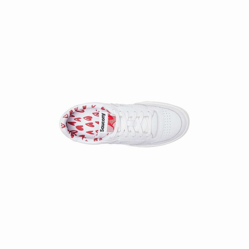 Women's Saucony St. Valentine Jazz Court Sneakers White | UAE S63198-Y39