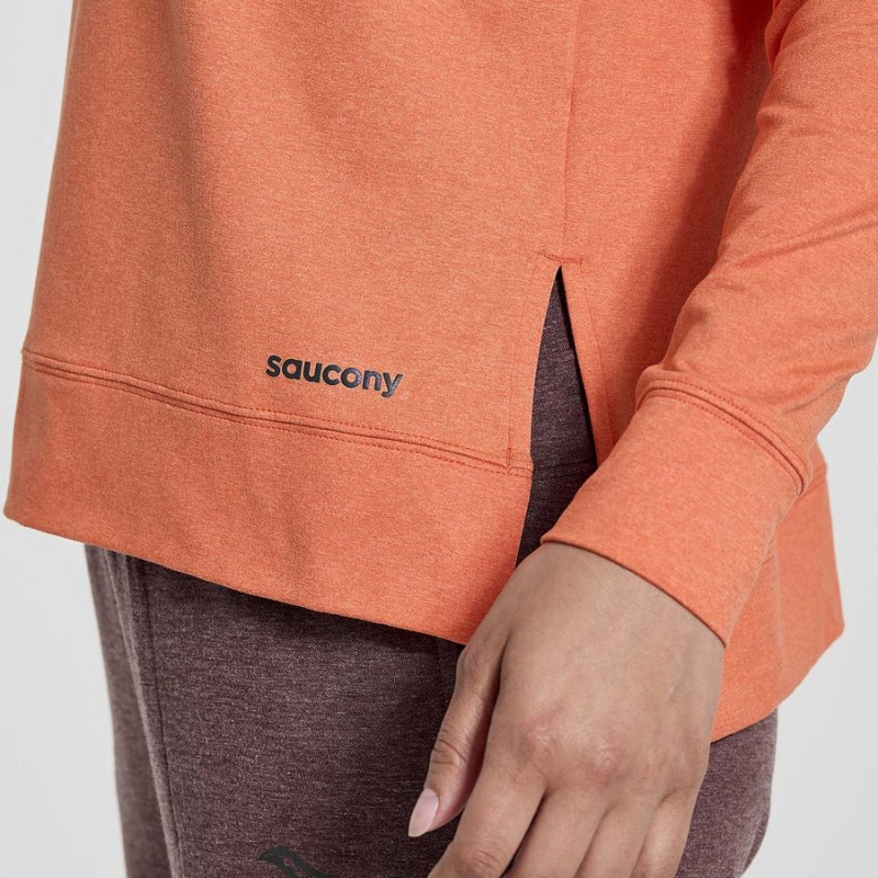 Women's Saucony Sunday Layer Tops Orange | UAE S41032-K74