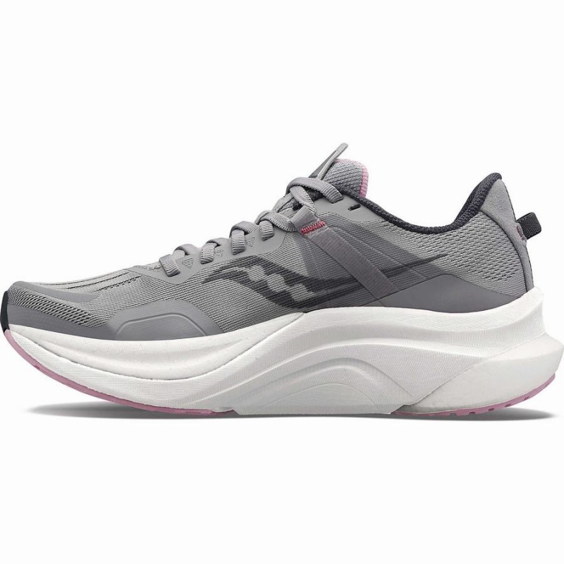 Women's Saucony Tempus Running Shoes Grey / Pink | UAE S15392-C92