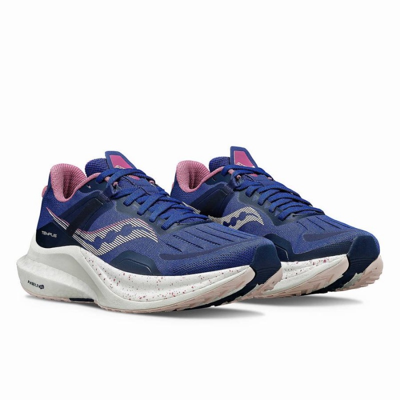 Women's Saucony Tempus Running Shoes Navy / Purple | UAE S23076-T29