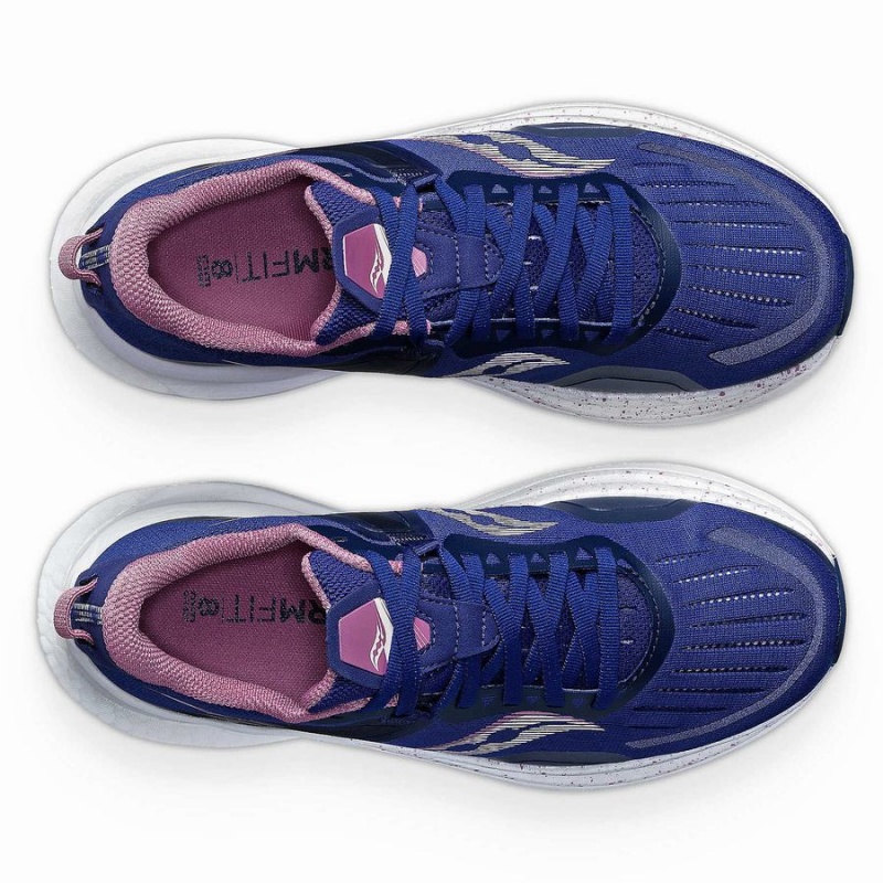 Women's Saucony Tempus Running Shoes Navy / Purple | UAE S23076-T29