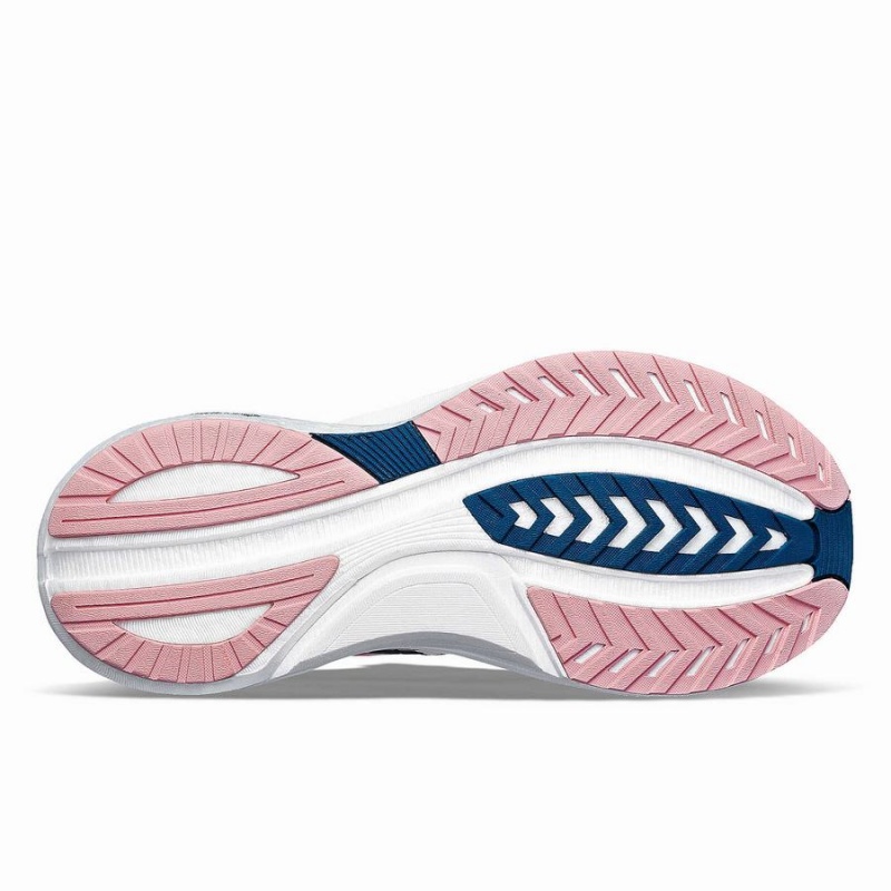 Women's Saucony Tempus Running Shoes Pink / Navy | UAE S52708-Y74