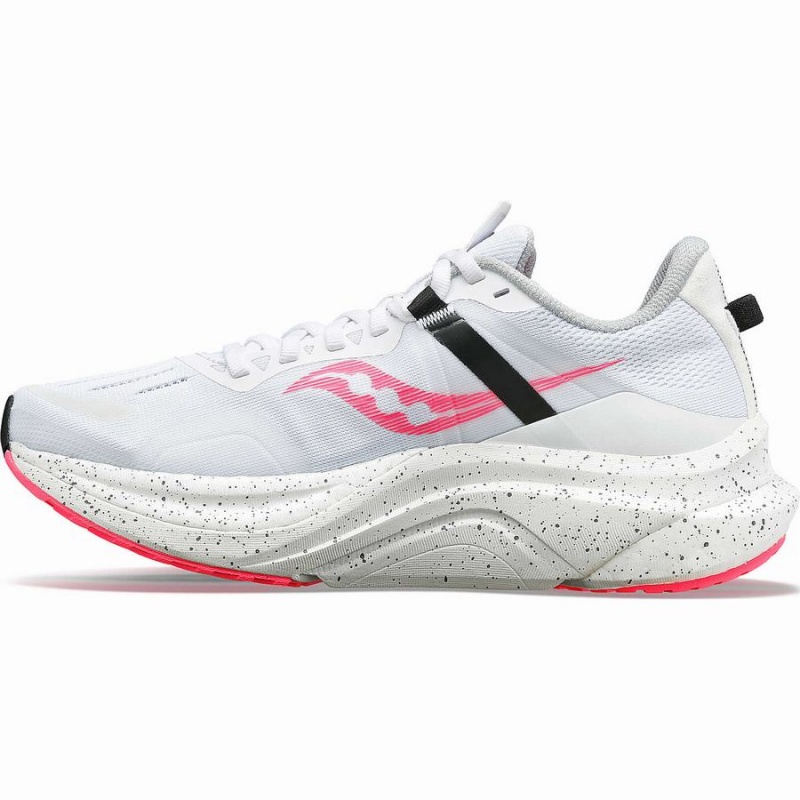 Women's Saucony Tempus Running Shoes White / Pink | UAE S80693-W74