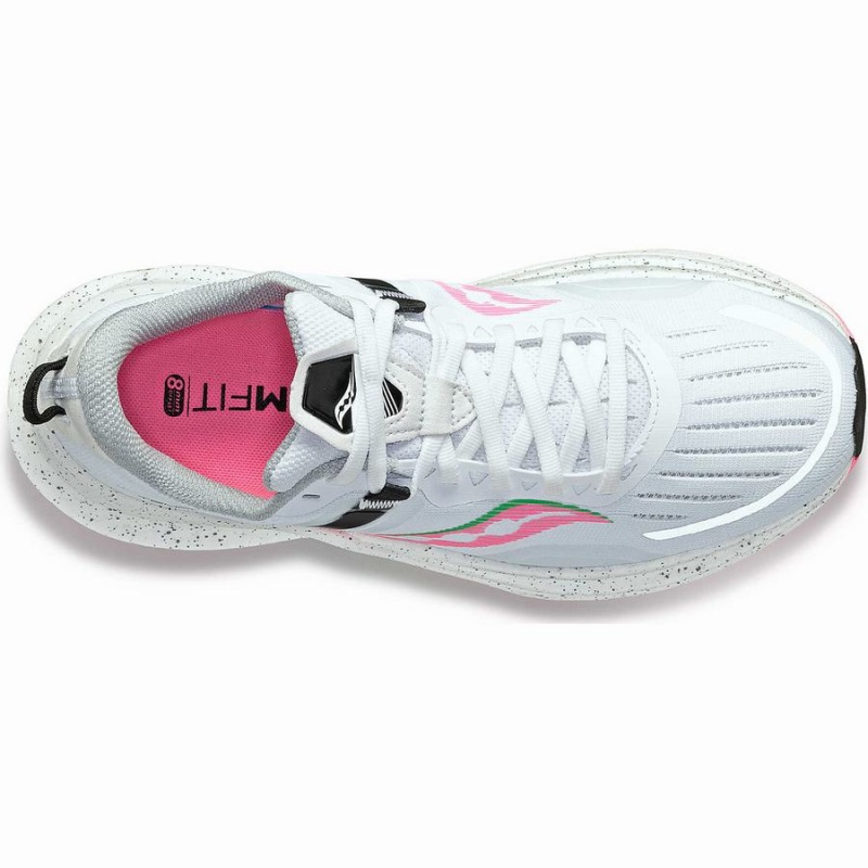 Women's Saucony Tempus Running Shoes White / Pink | UAE S80693-W74