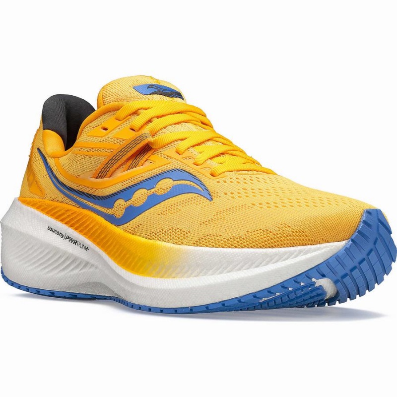 Women's Saucony Triumph 20 Running Shoes Blue / Gold | UAE S24913-V07