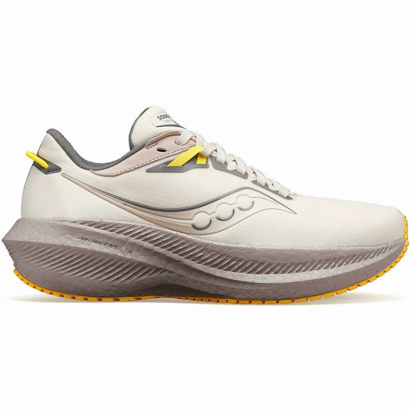 Women\'s Saucony Triumph 21 RUNSHIELD Running Shoes Beige | UAE S09284-V85