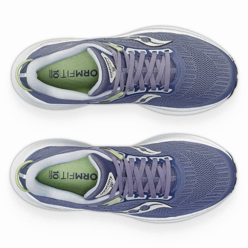 Women's Saucony Triumph 21 Running Shoes Blue | UAE S95146-V29