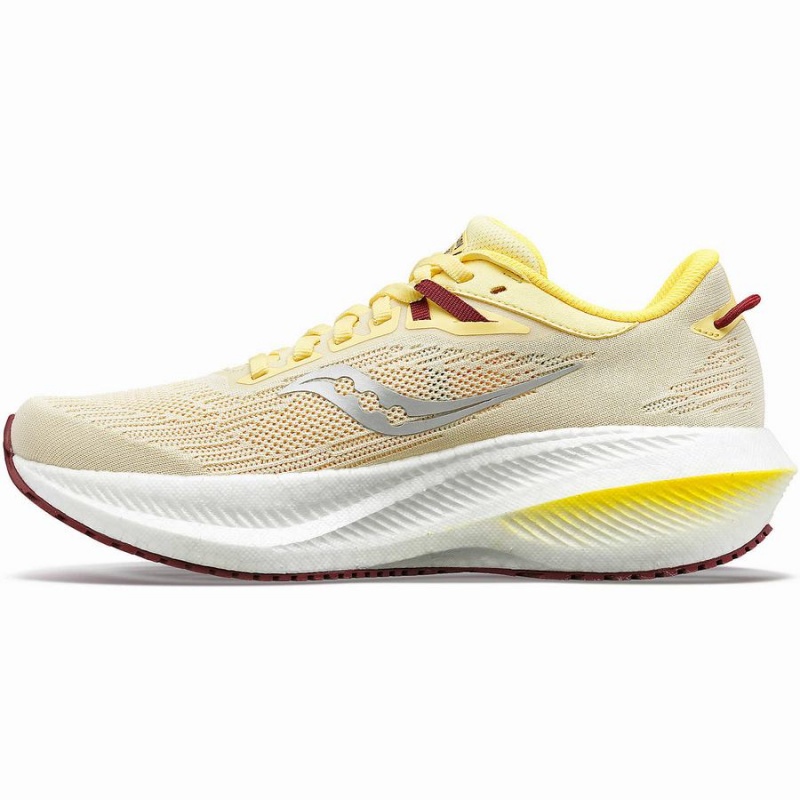 Women's Saucony Triumph 21 Running Shoes Yellow | UAE S83697-N01