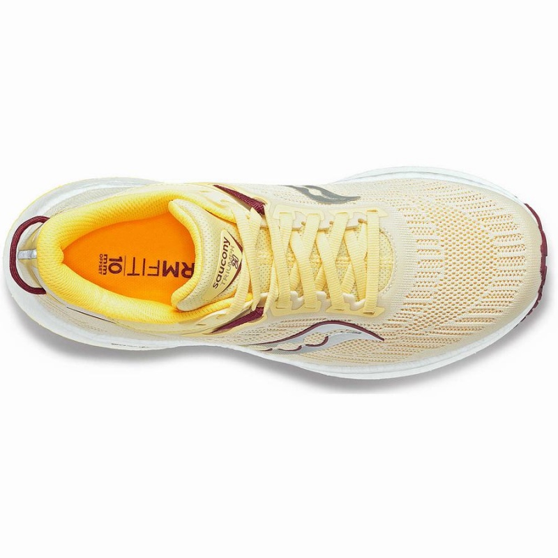 Women's Saucony Triumph 21 Running Shoes Yellow | UAE S83697-N01