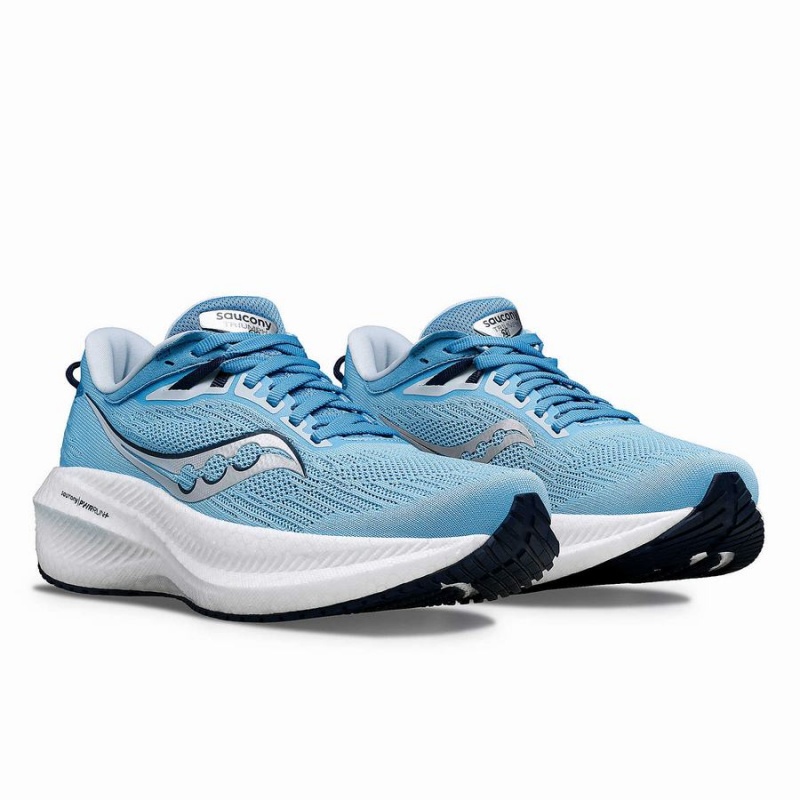 Women's Saucony Triumph 21 Running Shoes Navy | UAE S02316-A83