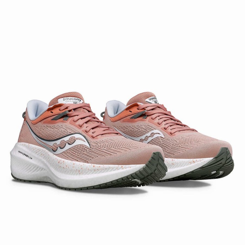 Women's Saucony Triumph 21 Running Shoes Lotus / Bough | UAE S06523-F36