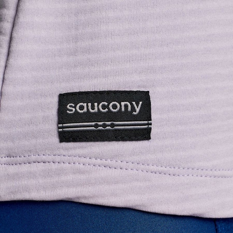 Women's Saucony Triumph 3D Crew T Shirts Purple | UAE S79054-H21