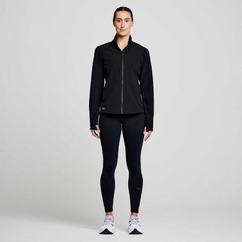 Women's Saucony Triumph Jackets Black | UAE S92685-H80