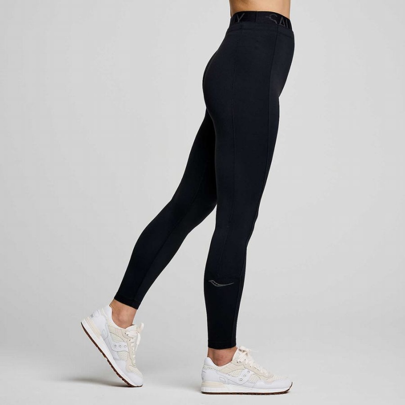 Women's Saucony Triumph Tight Black | UAE S19328-L87