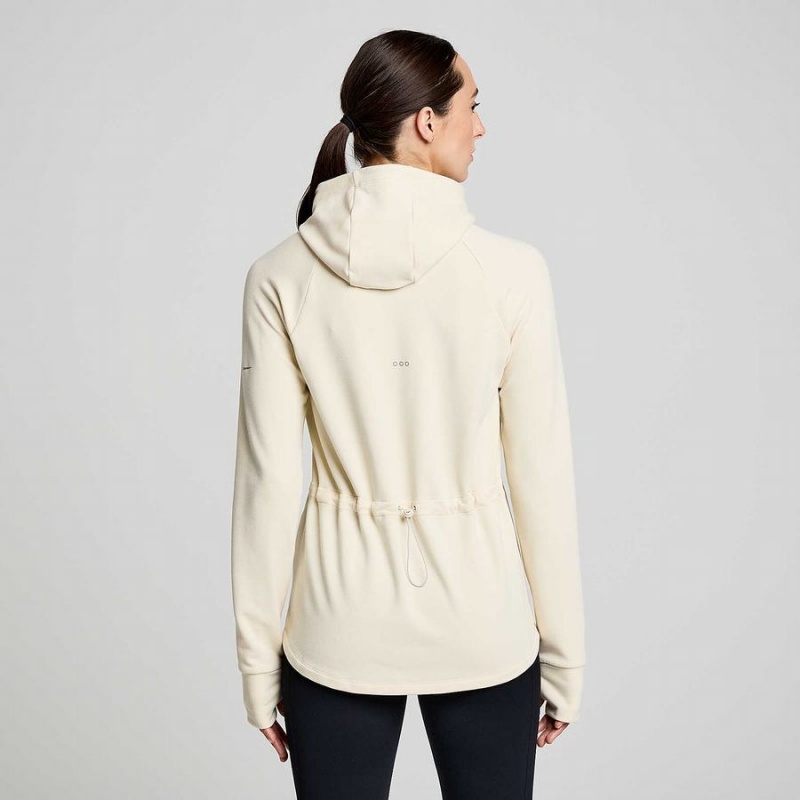 Women's Saucony Triumph Tunic Hoodie Beige | UAE S37491-Y12