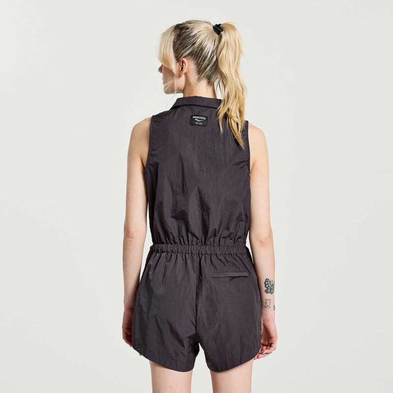 Women's Saucony Unwind Romper Jumpsuit Basalt | UAE S18503-L59