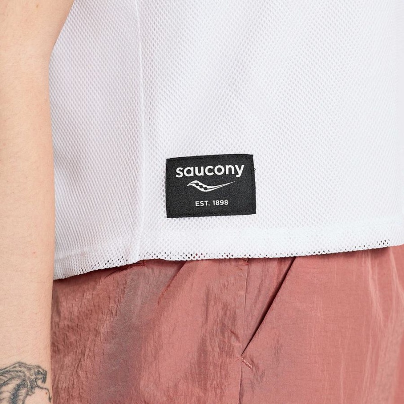 Women's Saucony Unwind Sleeveless Tops White | UAE S65387-J30