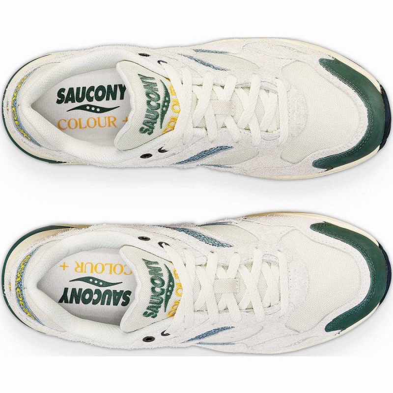 Women's Saucony x Colour Plus Grid Shadow 2 Sneakers Beige / Green | UAE S58071-M63