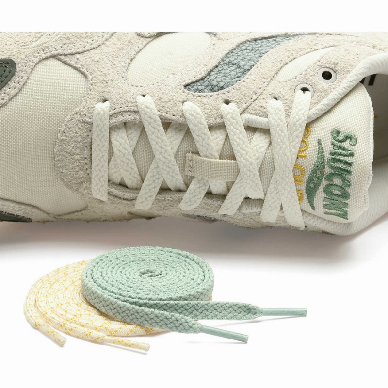 Women's Saucony x Colour Plus Grid Shadow 2 Sneakers Beige / Green | UAE S58071-M63